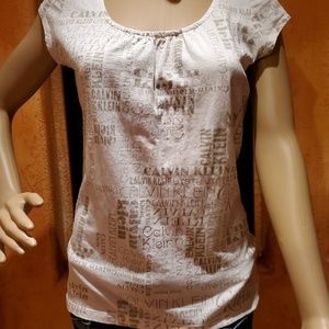 Calvin Klein, Tee, Womens Small, 100% cotton NWOT